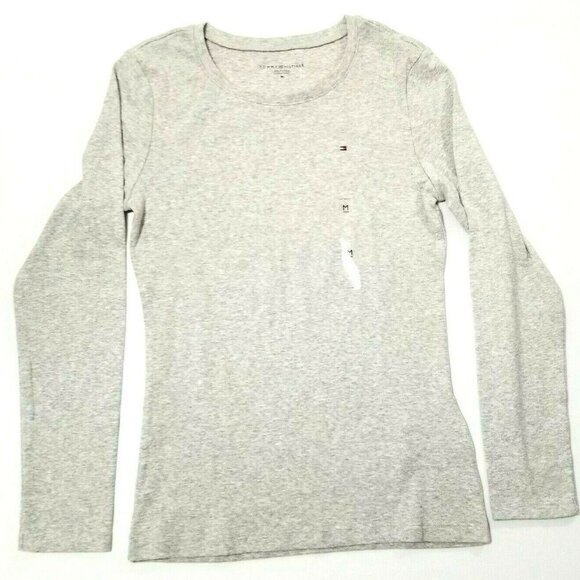 Tommy Hilfiger Women's T-Shirt Long Sleeve Solid - Picture 1 of 4